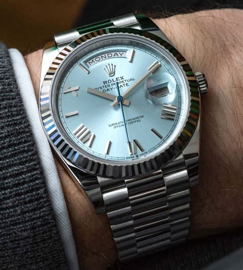 rolex platinum day date 2 review|rolex day date 40 228235.